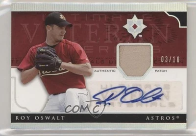 2005 Ultimate Collection Veteran Materials Signatures /10 Roy Oswalt Patch Auto - Image 1 of 2