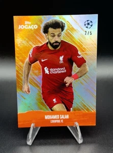 Mohamed Salah 2/5 ORANGE Topps 2022-23 Jogoca - Liverpool MINT - Picture 1 of 2
