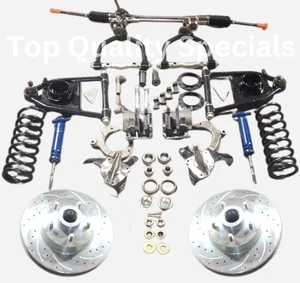 Mustang II 2 Front Suspension IFS Manual Stock Spindles Street Rod Ford 5x4 1/2 - Foto 1 di 4