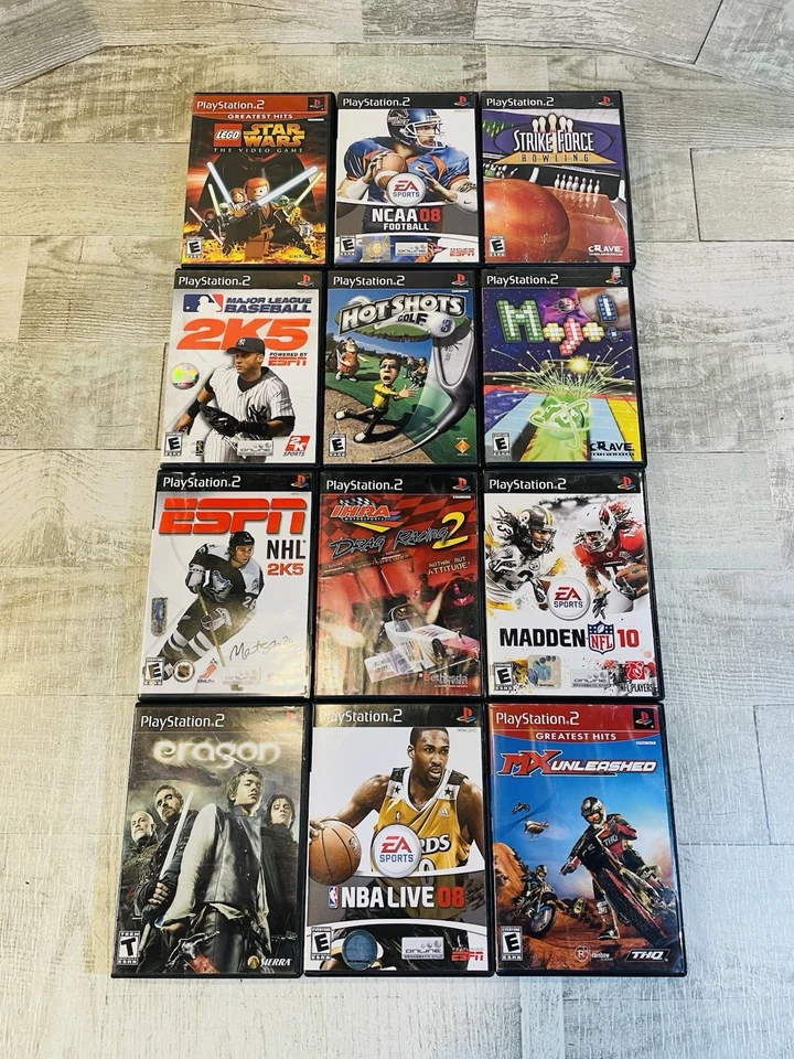 Play Station 2 PS2 Paquete Lote De 12 Juegos Probados - LEGO, Madden, Eragon, NBA Foto 1 de 4