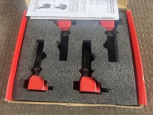 MSD Ignition Coils 4 Pack Focus RS Mustang Ecoboost Focus ST 2.0L 2.3L Ecoboost - Picture 1 of 5