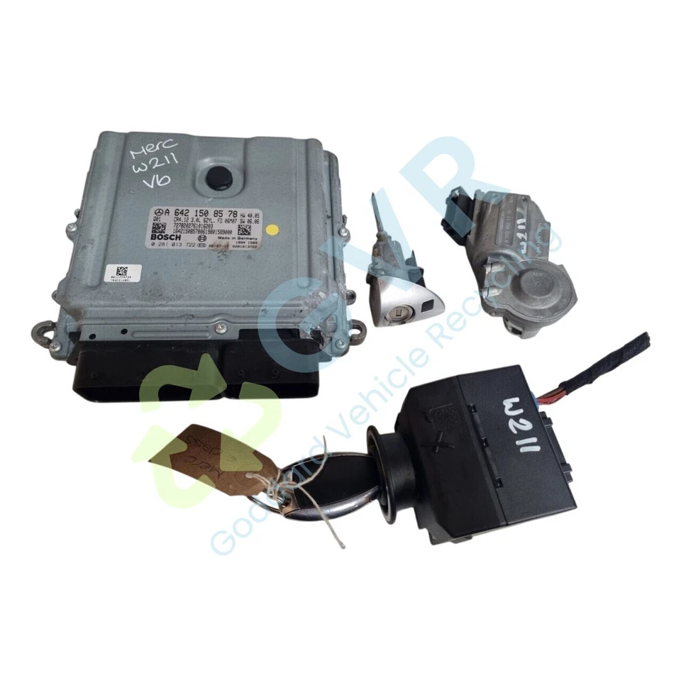 MERCEDES E CLASS W211 E280 3.0 CDI ENGINE ECU KIT & KEY A6421508578 A6421508578 - Image 1 of 4
