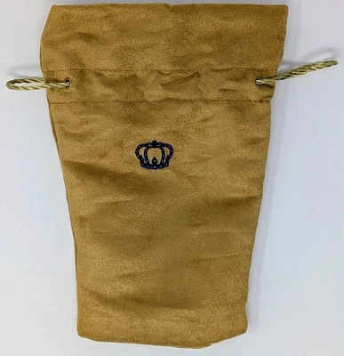 CROWN ROYAL SPECIAL RESERVE EDITION TAN / Gold / Beige SUEDE BAG - 750ml size — 第 1/2 张图片