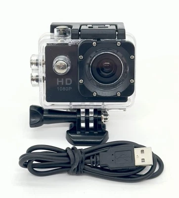 1080P HD Sports Action Camera Waterproof Camcorder TESTED NEW BATTERY SHIPS FAST - Image 1 of 4