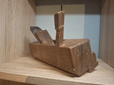 RABOT BOUVET FEUILLERET OUTILS ANCIENS EN CHENE VERT CADEAU DE NOEL 1880 - Photo 1/4