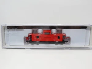 Rapido Trains N 510099 Red Unlettered Lighted Angus Shops Wide Vision Caboose - Picture 1 of 1