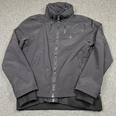 Chaqueta de Policía 883 Para Hombre Talla 4 Negra Pino Doble Cremallera Utilitaria Nylon Logo Forrada Foto 1 de 4