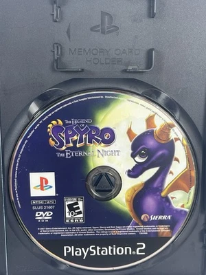Legend of Spyro The Eternal Night 索尼 PlayStation 2 PS2 带替换盒 — 第 1/3 张图片