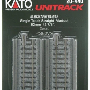 Kato USA Inc. N 62mm 2-7/16" Straight Viaduct 2 KAT20440 N Track - Picture 1 of 1