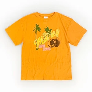 Camiseta Bob Marley Zion Rootswear para mujer One Love gráfica de gran tamaño naranja, S/M - Imagen 1 de 6