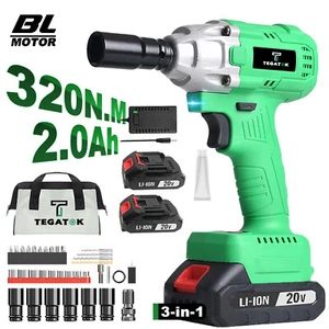 1/2" Cordless Brushless Impact Wrench, 3200 IPM Speed for Automotive & Home Use - Picture 1 of 21