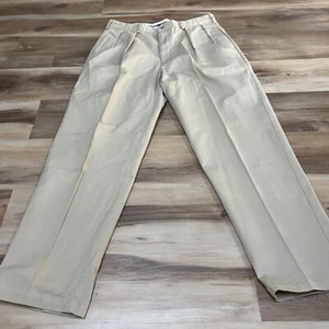 Vintage Ralph Lauren Pants Mens 36 x 32 Pleated Khaki Classic Golf Pant USA - Picture 1 of 12