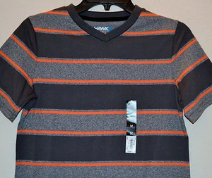 NWT ☀TONY HAWK☀ V-NECK Sz 10/12 M  t-shirt  Boys  NEW Striped - Picture 1 of 2