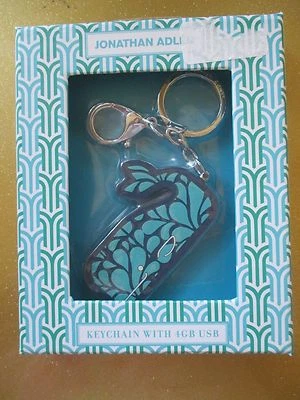 NEW Jonathan Adler Keychain with 4GB USB File Storage Whale Blue Gift Box — 第 1/2 张图片