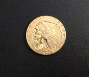 1929 Indian Head Gold Quarter Eagle, Choice Gem BU. D24 - Picture 1 of 2