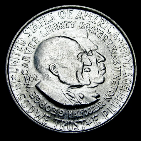1952 Washington Carver Commemorative Half Dollar Silver GEM BU++ Coin #AB888 Cover
