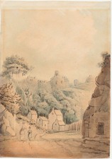 ORIGINAL 18TH CENTURY BRITISH WATERCOLOUR. SANDBY.