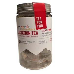 Munchkin Milkmakers Lactation Tea Berry Caffeine-Free Breast Milk Supply - Picture 1 of 2