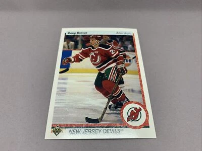 1990-91 Upper Deck French Hockey Card #159 Doug Brown New Jersey Devils - Image 1 of 4