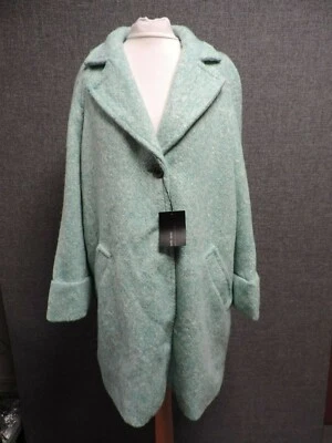 ZARA WOOL BLEND COAT Turquoise/Ice Blue Size Small LN112 GG 01 - Image 1 of 3