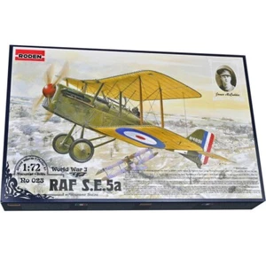 RAF S.E.5a Hispano Suiza Aircraft WWI 1/72 Scale Plastic Model Kit RODEN 023 - Imagen 1 de 12