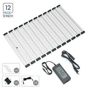 EShine 12 Panels 12 inch LED Dimmable Under Cabinet Lighting Kit - Warm White