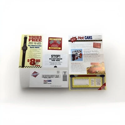 Hot Cars Dream Machines Brochure Letter Advertising Watch Gift Porsche 911 Turbo - Image 1 of 2