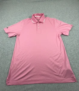 Brooks Brothers Shirt Mens Medium Pink Performance Series Soft Short Sleeve Golf - Picture 1 of 8