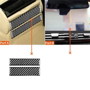2X Car Cup Holder Panel Trim Carbon Fiber For VW Golf4 GTI Jetta MK4 1999-2004 - Picture 1 of 10
