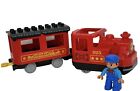 LEGO DUPLO 10874 train à vapeur 925 push and go testé et fonctionnel avec conducteur