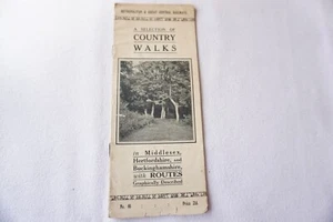 c1910 Metropolitan GCR Tube Railway Country Walks Travel Guide Book Metroland 46 - Picture 1 of 8