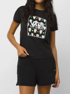 Vans Women's Black/Multi Dia De Muertos Parade Box Crew Tee (VN0007SPBLK) L/XL - Picture 1 of 3