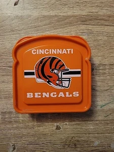 Cincinnati Bengals Sandwich Container For Lunch Box - Picture 1 of 2