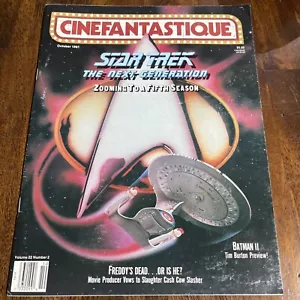 CINEFANTASTIQUE OCTOBER 1991 VOLUME 22 NUMBER 2 STAR TREK: TNG FIFTH SEASON - Picture 1 of 1