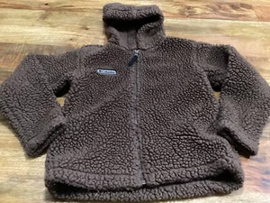 Columbia Boys Brown Sherpa Jacket Sz 6/7 - Picture 1 of 7