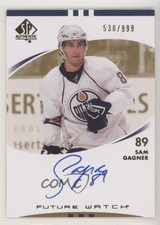 2007-08 SP Authentic Auto Future Watch /999 Sam Gagner #213 Rookie Auto RC