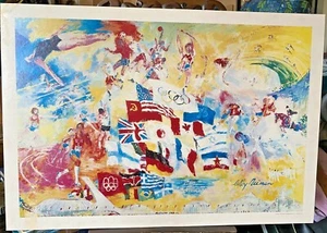 Rare Leroy Neiman 1976 Montreal Olympics Lithograph - Picture 1 of 6