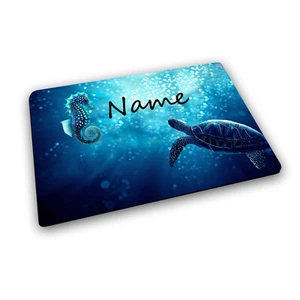 Platzset Kinder Schildkröte mit Name / Tischset personalisiert / Platzdecke - Bild 1 von 10
