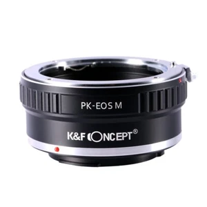 K&F Concept Adapter for Pentax K Mount Lens to Canon EOS M Camera M2 M3 M5 M6 - Picture 1 of 10