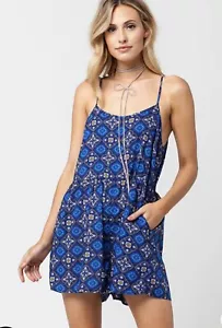 ROXY Slippery Slopes Romper - Blue - XS - NWT - Picture 1 of 6