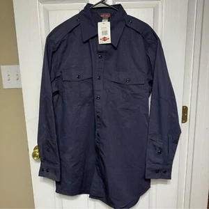 TRU-SPEC Field Shirt 24-7 Ultralight Long Sleeve Navy Blue Ripstop Sz Large - Picture 1 of 3
