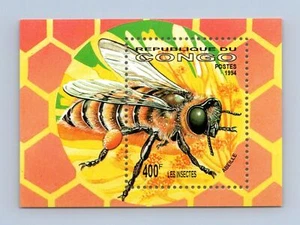Congo 1994 Bee Insect MNH M/S Sheet #M468 - Picture 1 of 1