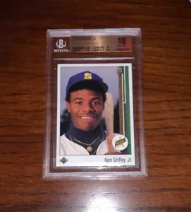 1989 Upper Deck Ken Griffey Jr. card graded Beckett BGS 10