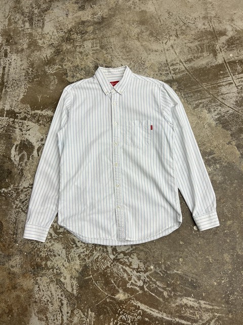 Supreme Striped Button-Up Casual Button-Down Shirts for Men for