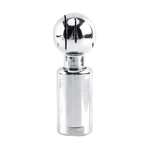 360° Rotating Sanitary Stainless Steel 1/2 Thread Tank Spray Cleaning Ball Head - Picture 1 of 10