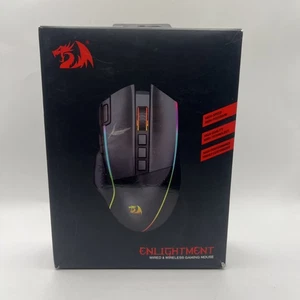 REDRAGON ENLIGHTMENT M991 RGB Wireless Gaming Mouse NIB w/ Rapid Fire Key - Picture 1 of 10
