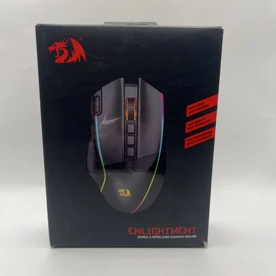 REDRAGON ENLIGHTMENT M991 RGB Wireless Gaming Mouse NIB w/ Rapid Fire Key - Image 1 of 4