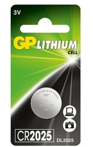 GP Batteria Litio CR2025, Per Dispositivi Elettronici, Lunga Durata - Zdjęcie 1 z 1