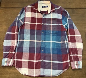 Tommy Bahama Flannel Shirt Mens Medium Plaid Cotton Long Sleeve Button Down - Picture 1 of 10