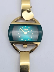 Storm Temptress Charm Gold Teal Womens Watch - Picture 1 of 6